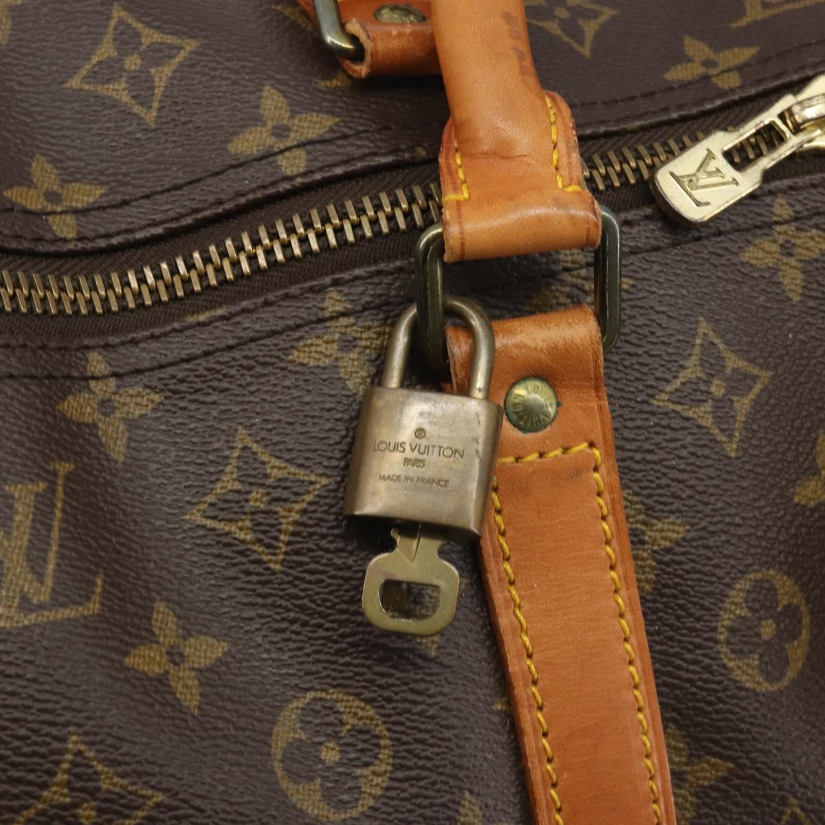 LOUIS VUITTON Monogram Keepall 60 Boston Bag M41422 LV Auth 194910A