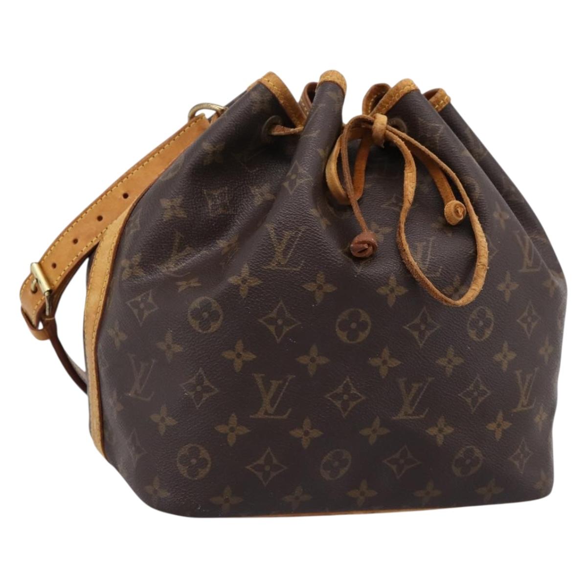 LOUIS VUITTON Monogram Petit Noe Shoulder Bag M42226 LV Auth 194912