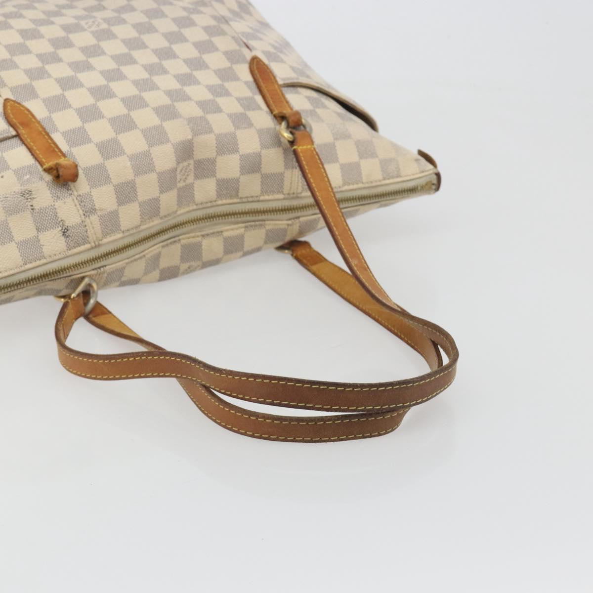LOUIS VUITTON Damier Azur Totally MM Tote Bag N51262 LV Auth 194915