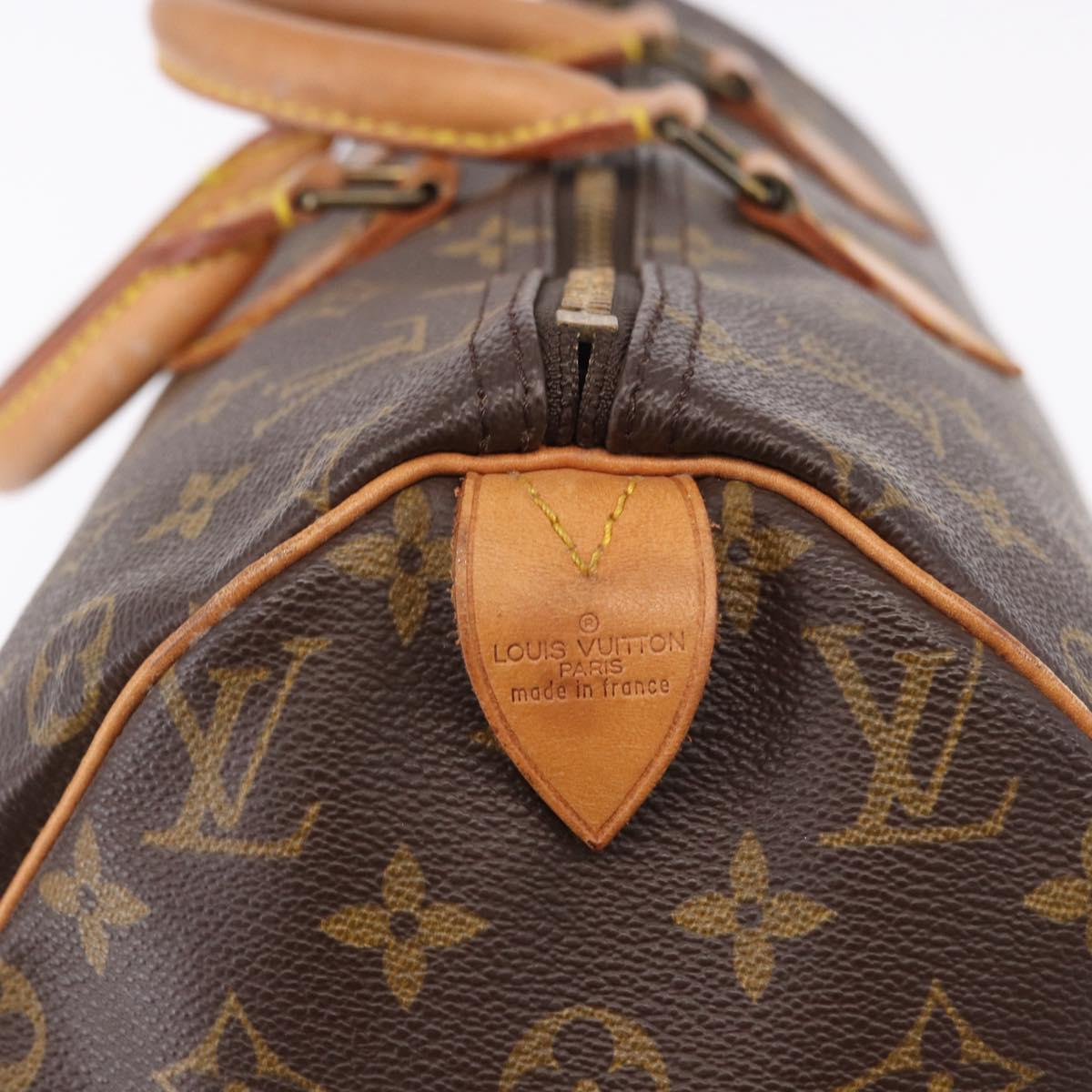 LOUIS VUITTON Monogram Speedy 40 Hand Bag M41522 LV Auth 194916V