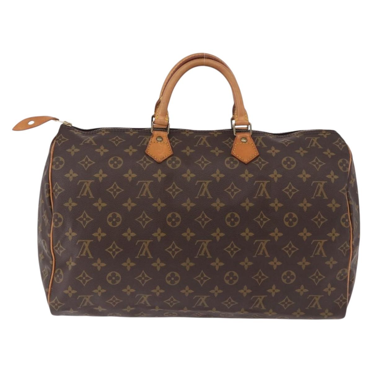 LOUIS VUITTON Monogram Speedy 40 Hand Bag M41522 LV Auth 194916V