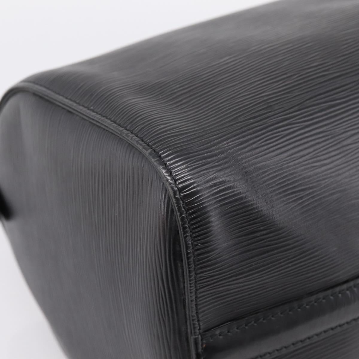 LOUIS VUITTON Epi Speedy 30 Hand Bag Noir Black M43002 LV Auth 194917V