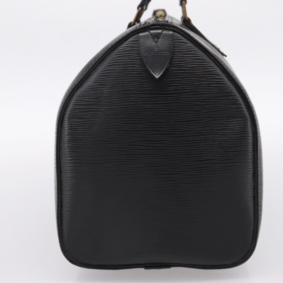 LOUIS VUITTON Epi Speedy 30 Hand Bag Noir Black M43002 LV Auth 194917V