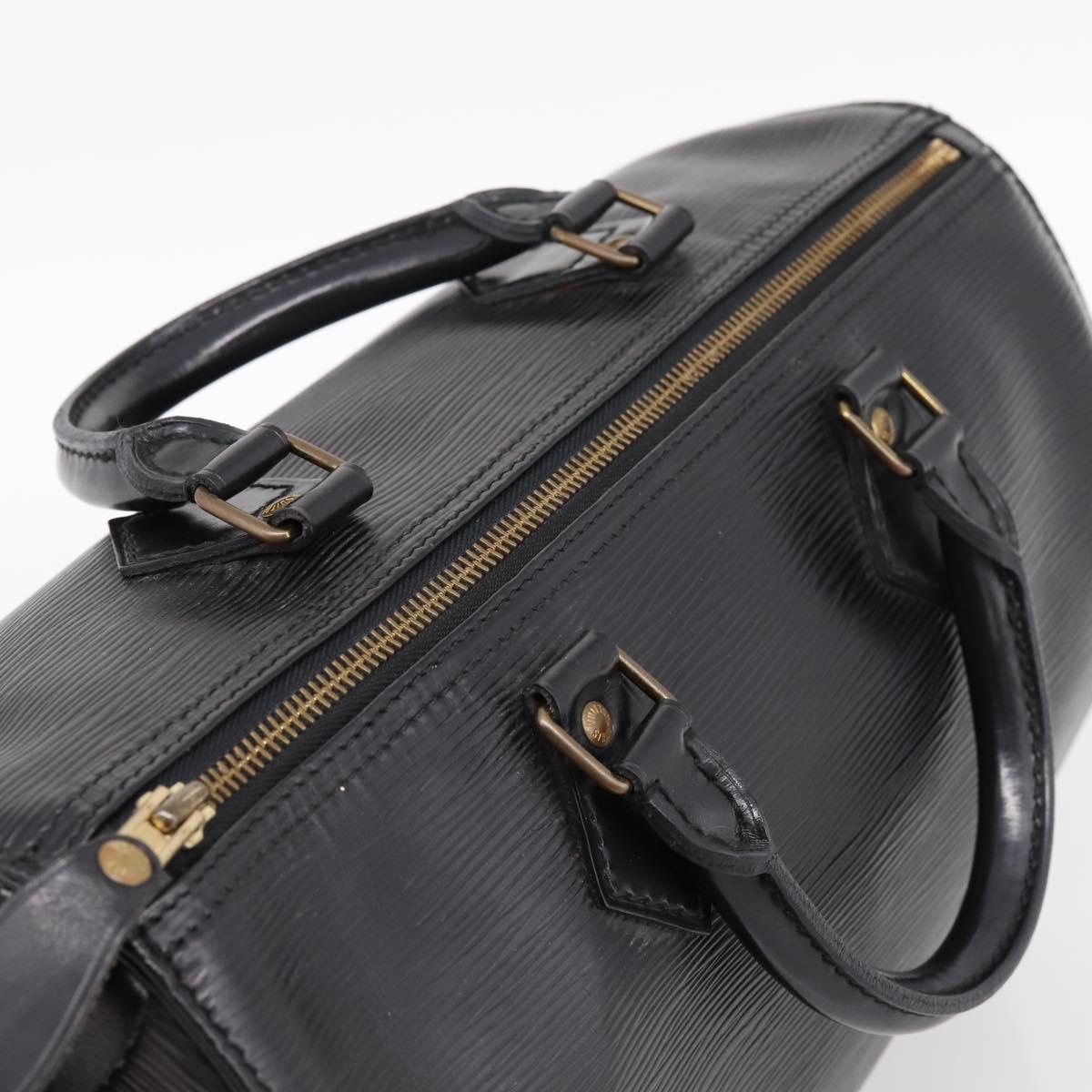 LOUIS VUITTON Epi Speedy 30 Hand Bag Noir Black M43002 LV Auth 194917V