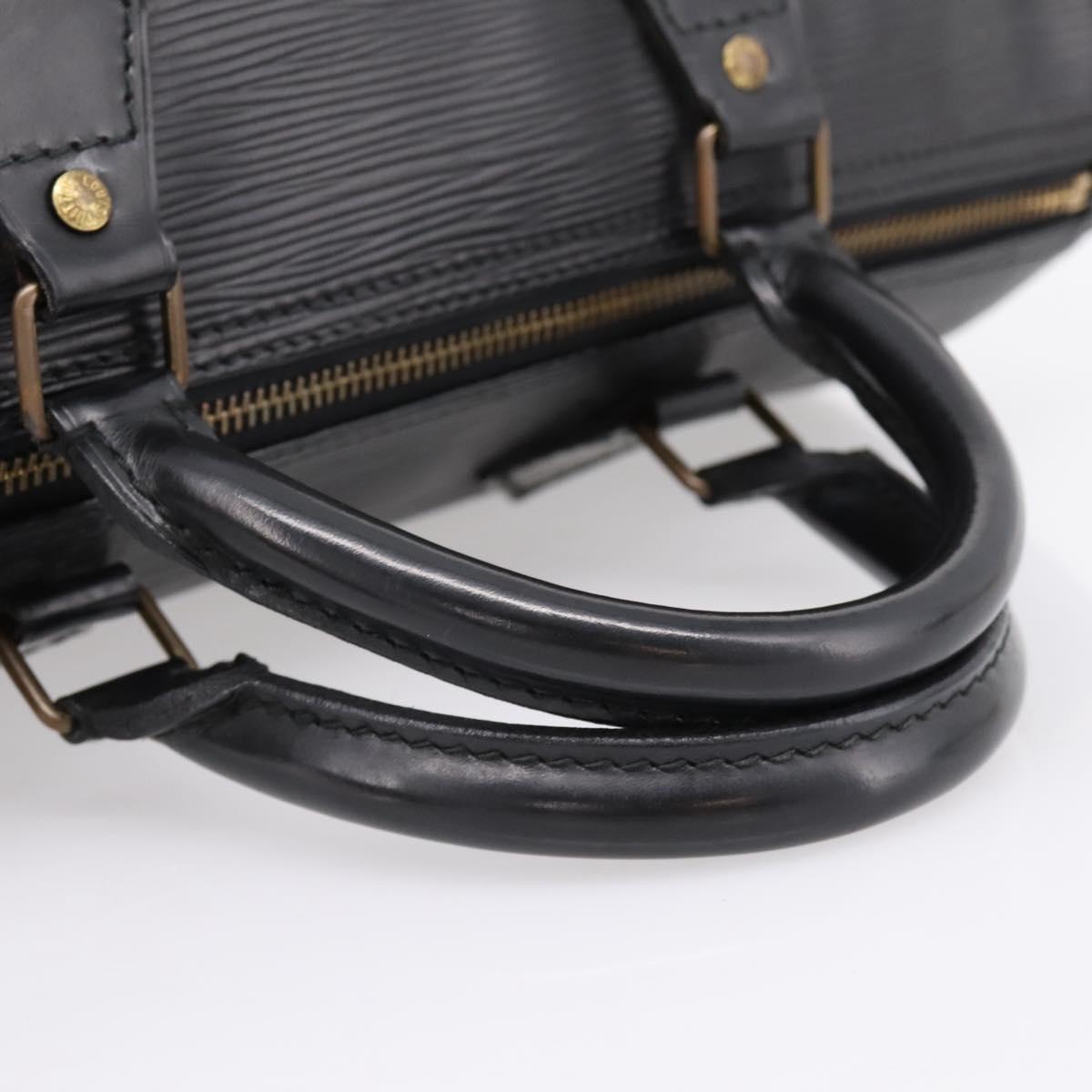 LOUIS VUITTON Epi Speedy 30 Hand Bag Noir Black M43002 LV Auth 194917V