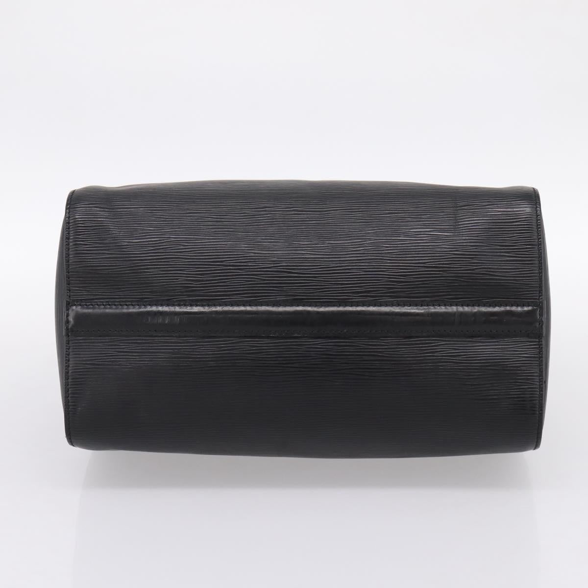 LOUIS VUITTON Epi Speedy 30 Hand Bag Noir Black M43002 LV Auth 194917V