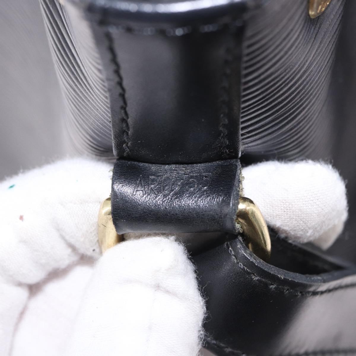 LOUIS VUITTON Epi Petit Noe Shoulder Bag Black M44102 LV Auth 194918SAV