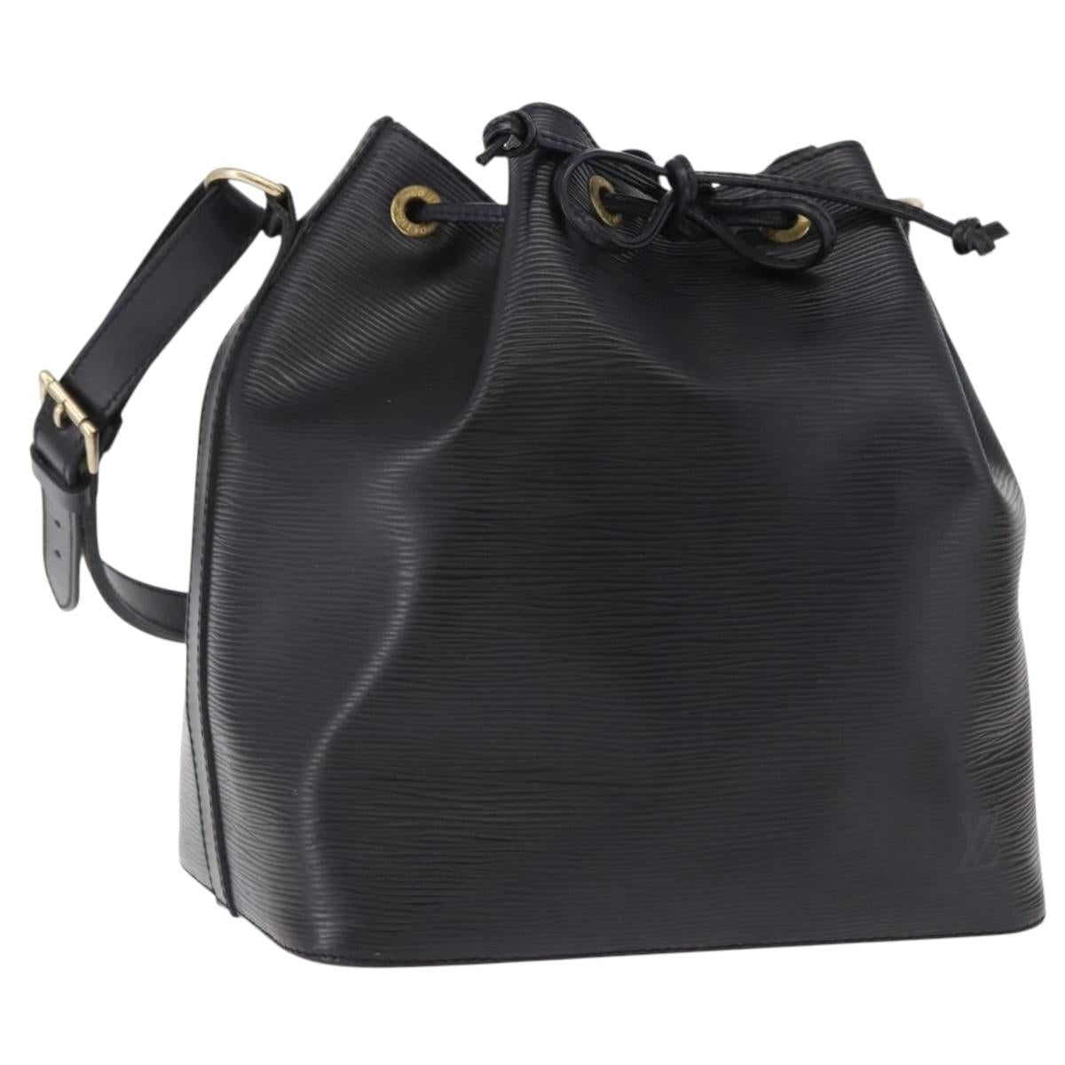LOUIS VUITTON Epi Petit Noe Shoulder Bag Black M44102 LV Auth 194918SAV