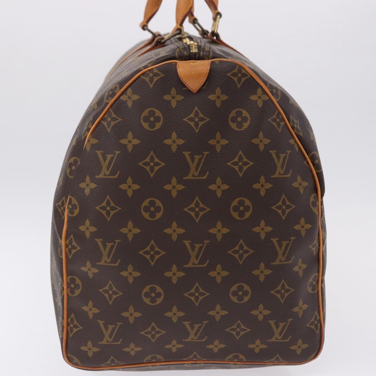 LOUIS VUITTON Monogram Keepall 55 Boston Bag M41424 LV Auth 194931V