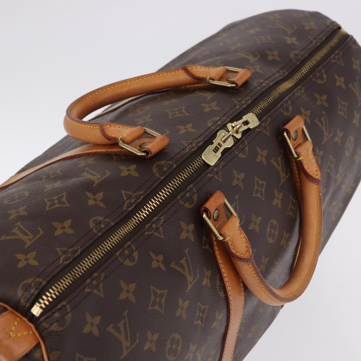 LOUIS VUITTON Monogram Keepall 50 Boston Bag M41426 LV Auth 194932V