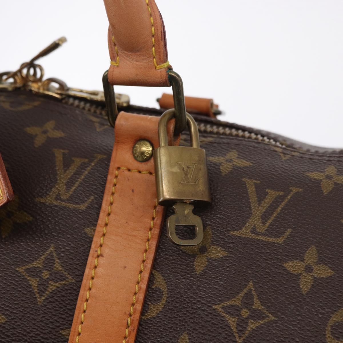 LOUIS VUITTON Monogram Keepall 50 Boston Bag M41426 LV Auth 194934V