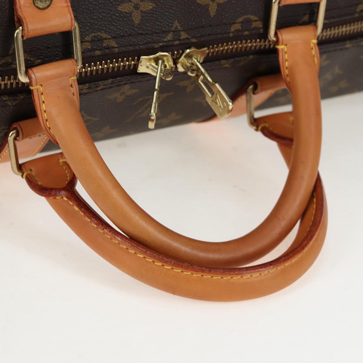 LOUIS VUITTON Monogram Keepall 55 Boston Bag M41424 LV Auth 194935V