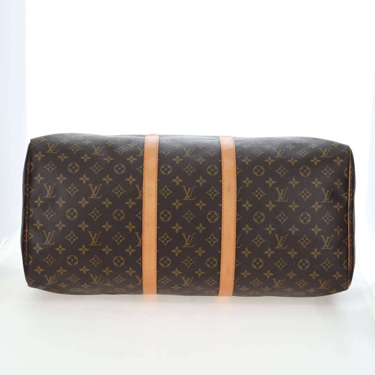 LOUIS VUITTON Monogram Keepall 55 Boston Bag M41424 LV Auth 194935V