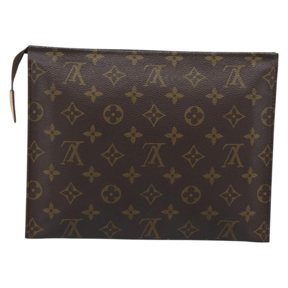 LOUIS VUITTON Monogram Poche Toilette 26 Pouch M47542 LV Auth 194940A