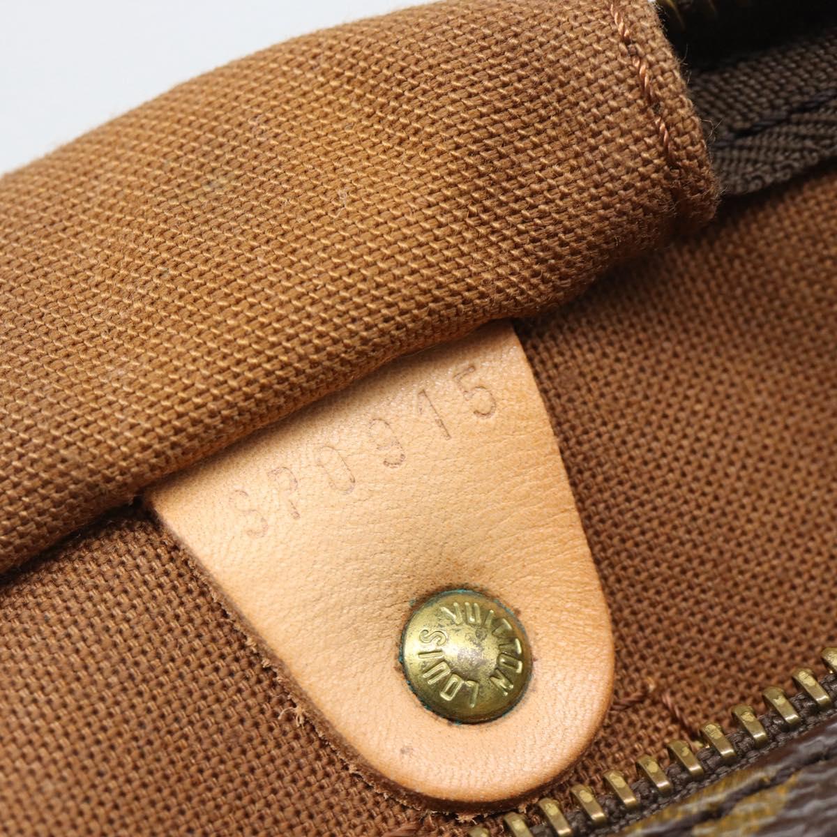LOUIS VUITTON Monogram Speedy 30 Hand Bag M41526 LV Auth 194946