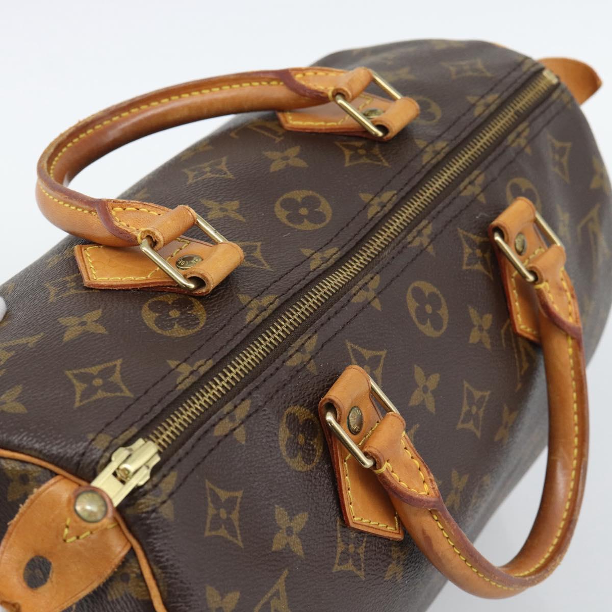 LOUIS VUITTON Monogram Speedy 30 Hand Bag M41526 LV Auth 194946