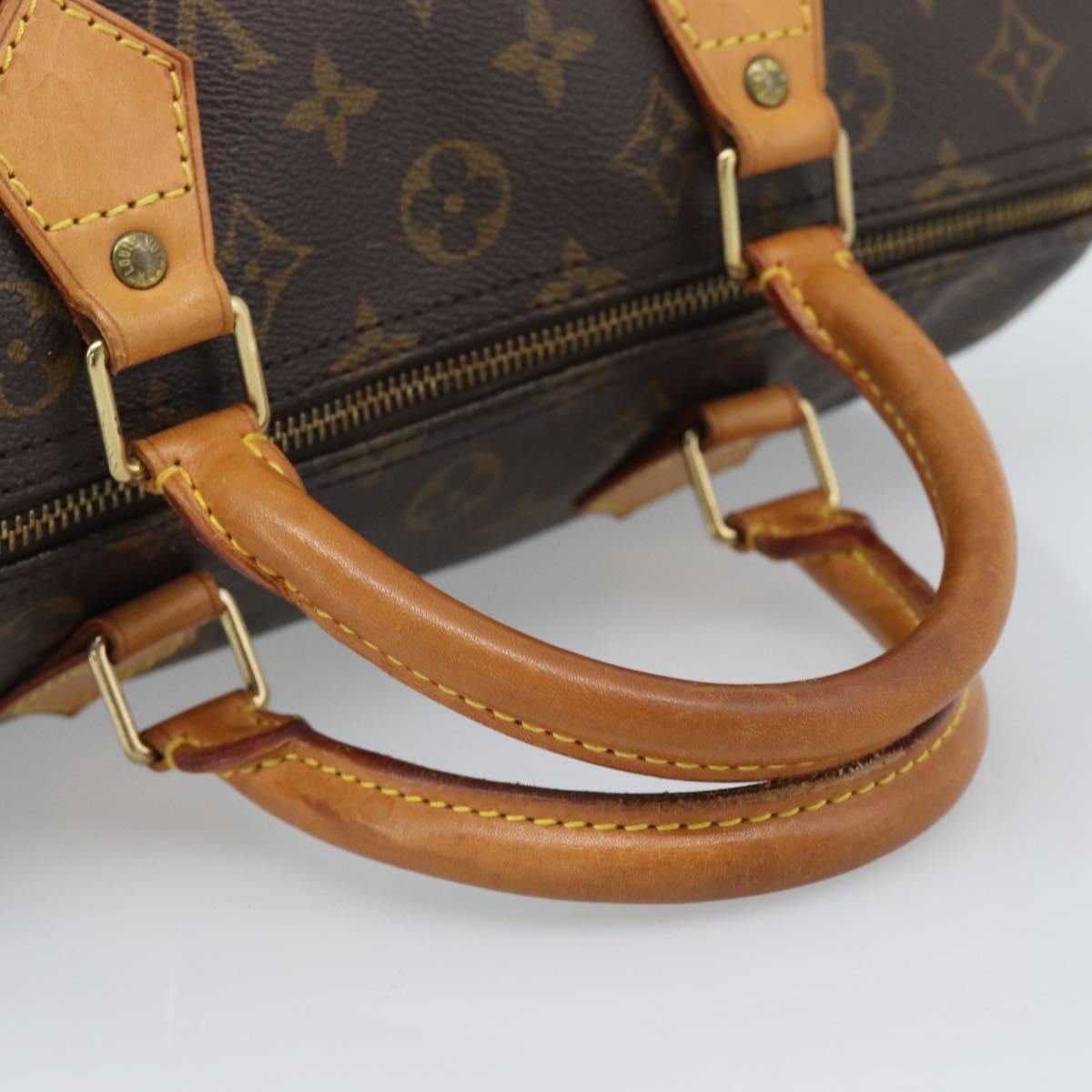 LOUIS VUITTON Monogram Speedy 30 Hand Bag M41526 LV Auth 194946