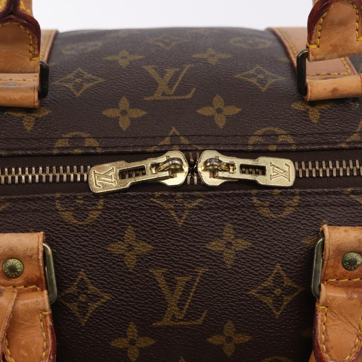 LOUIS VUITTON Monogram Keepall 55 Boston Bag M41424 LV Auth 194952