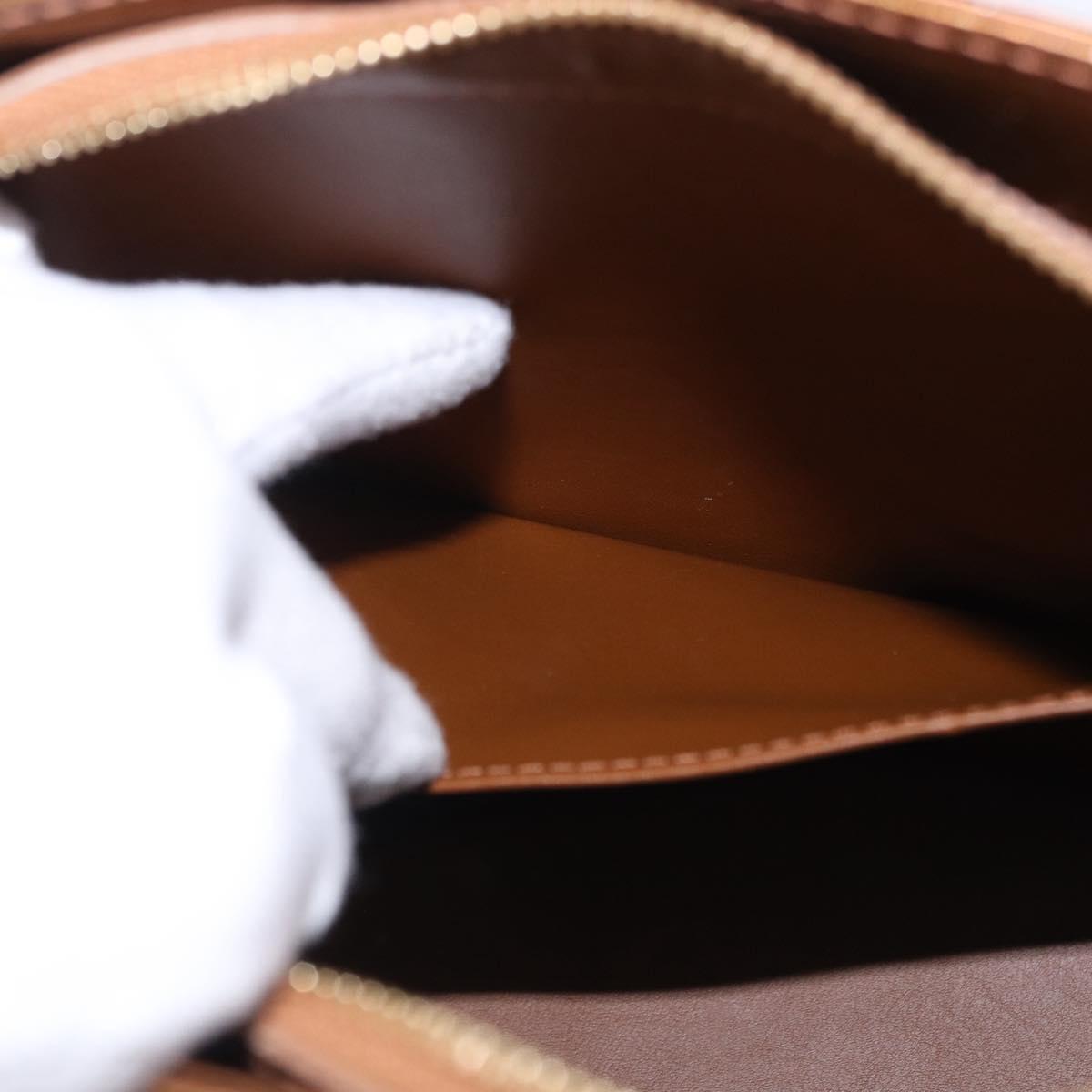 LOUIS VUITTON Monogram Vernis Houston Hand Bag Bronze M91122 LV Auth 194955V