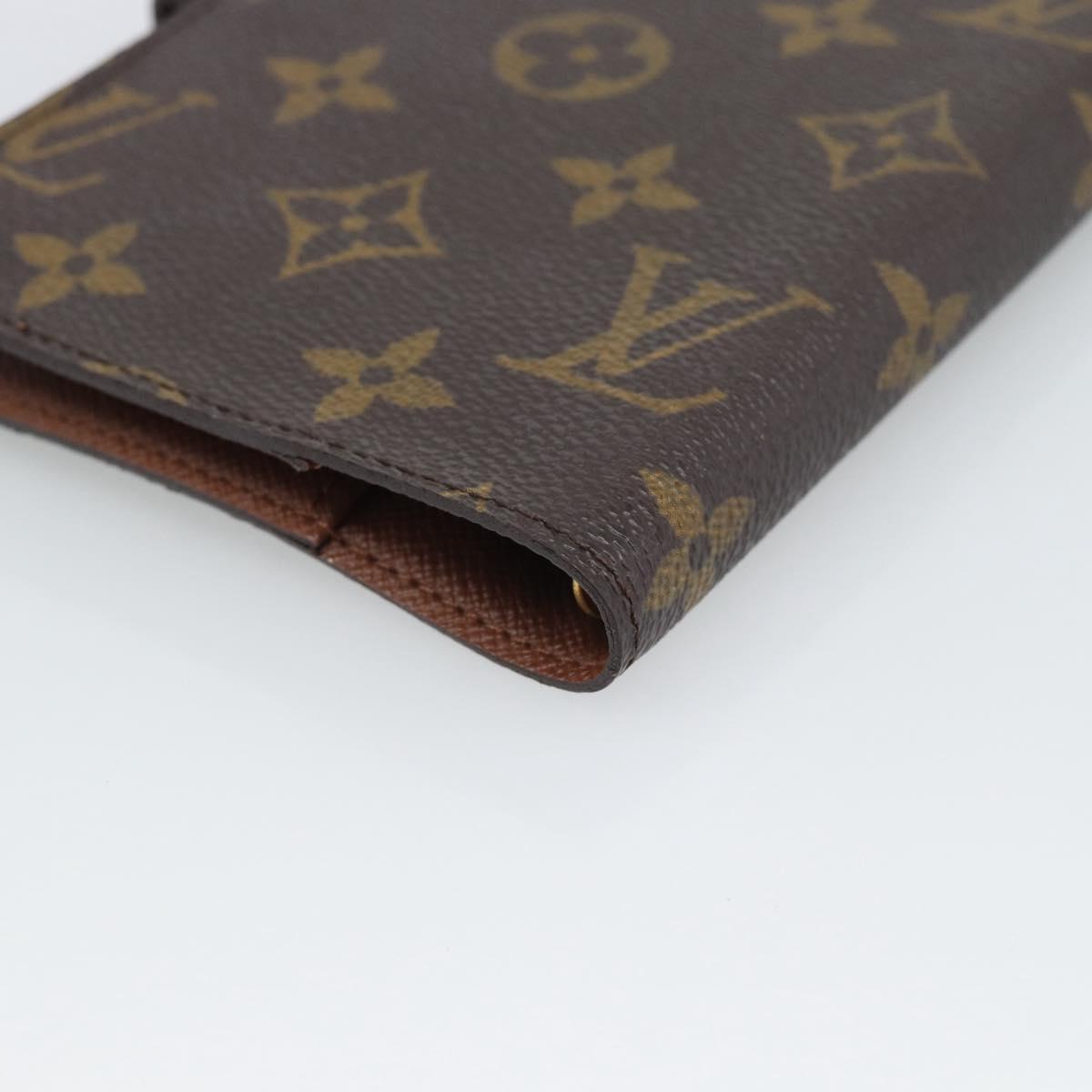 LOUIS VUITTON Monogram Agenda PM Day Planner Cover R20005 LV Auth 194959