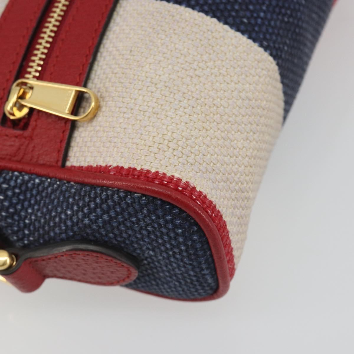 GUCCI Ofidia Shoulder Bag Canvas Red Gold 517350 Auth 194980A