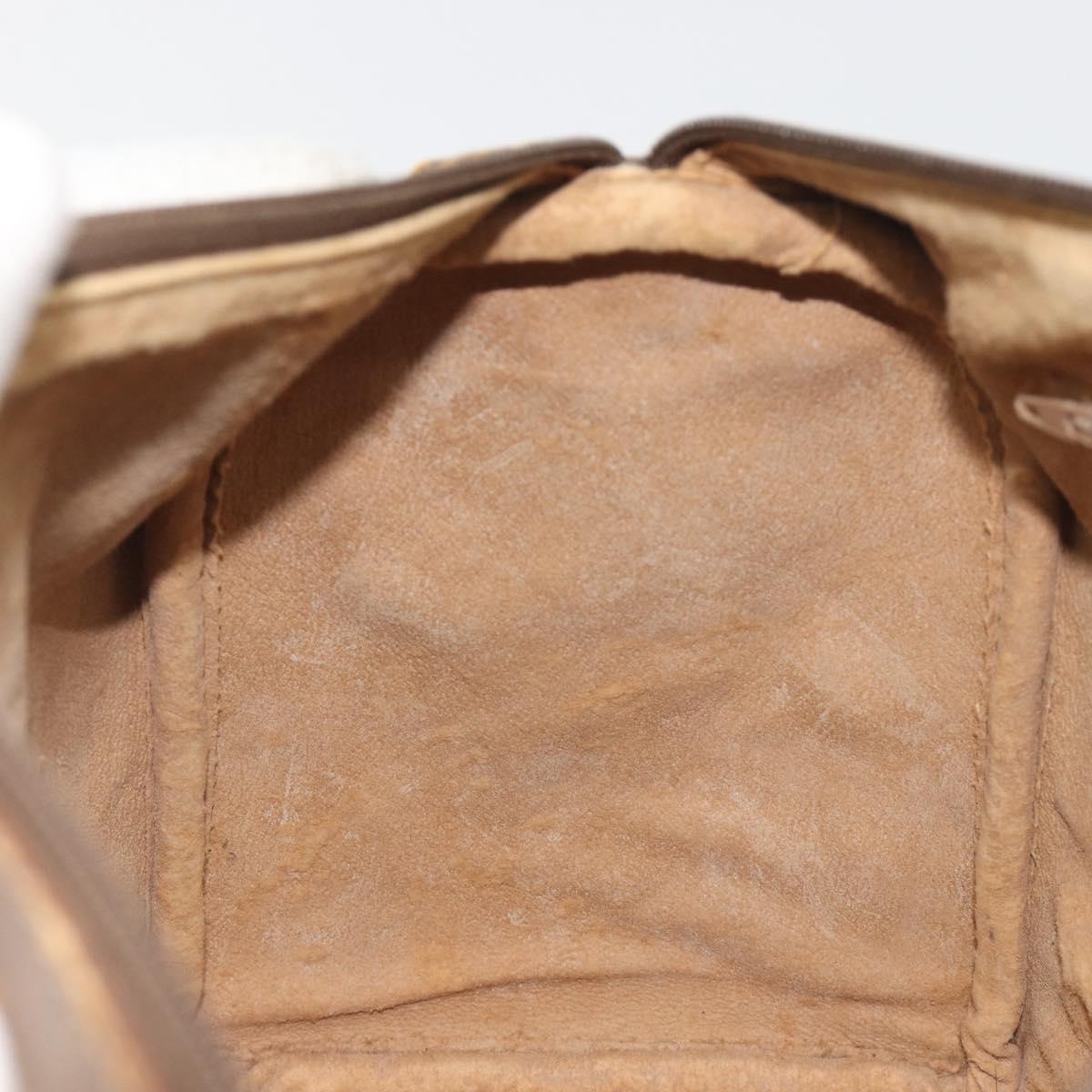 GUCCI GG Supreme Web Sherry Line Boston Bag PVC Beige Gold 40 02 007 Auth 194987