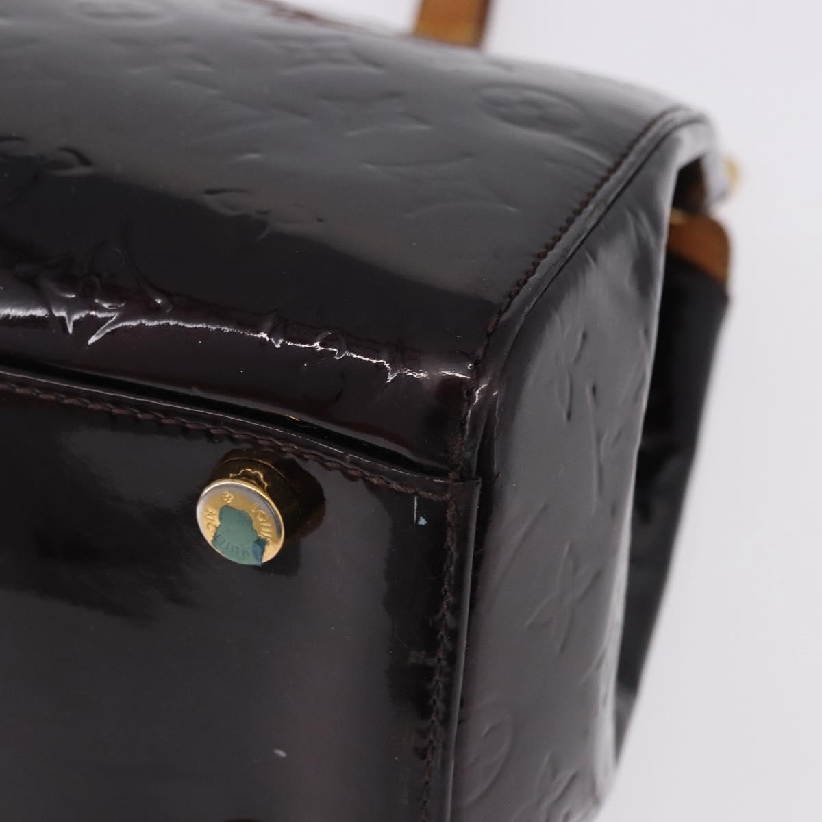 LOUIS VUITTON Monogram Vernis Blair GM Hand Bag Amarante M91616 LV Auth 194988