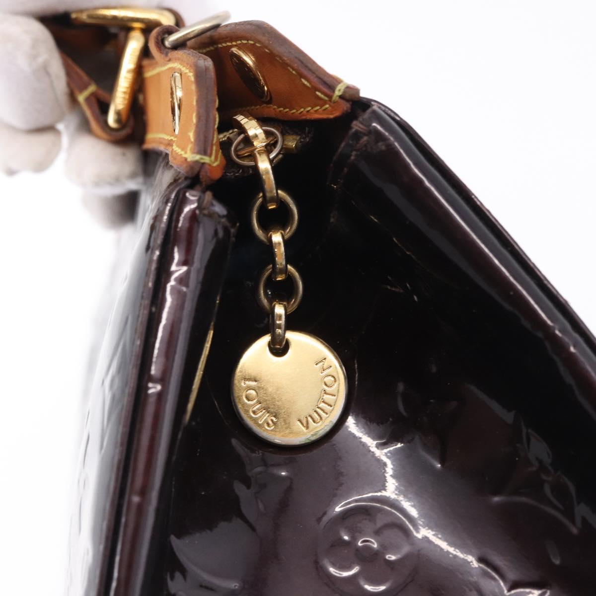 LOUIS VUITTON Monogram Vernis Blair GM Hand Bag Amarante M91616 LV Auth 194988