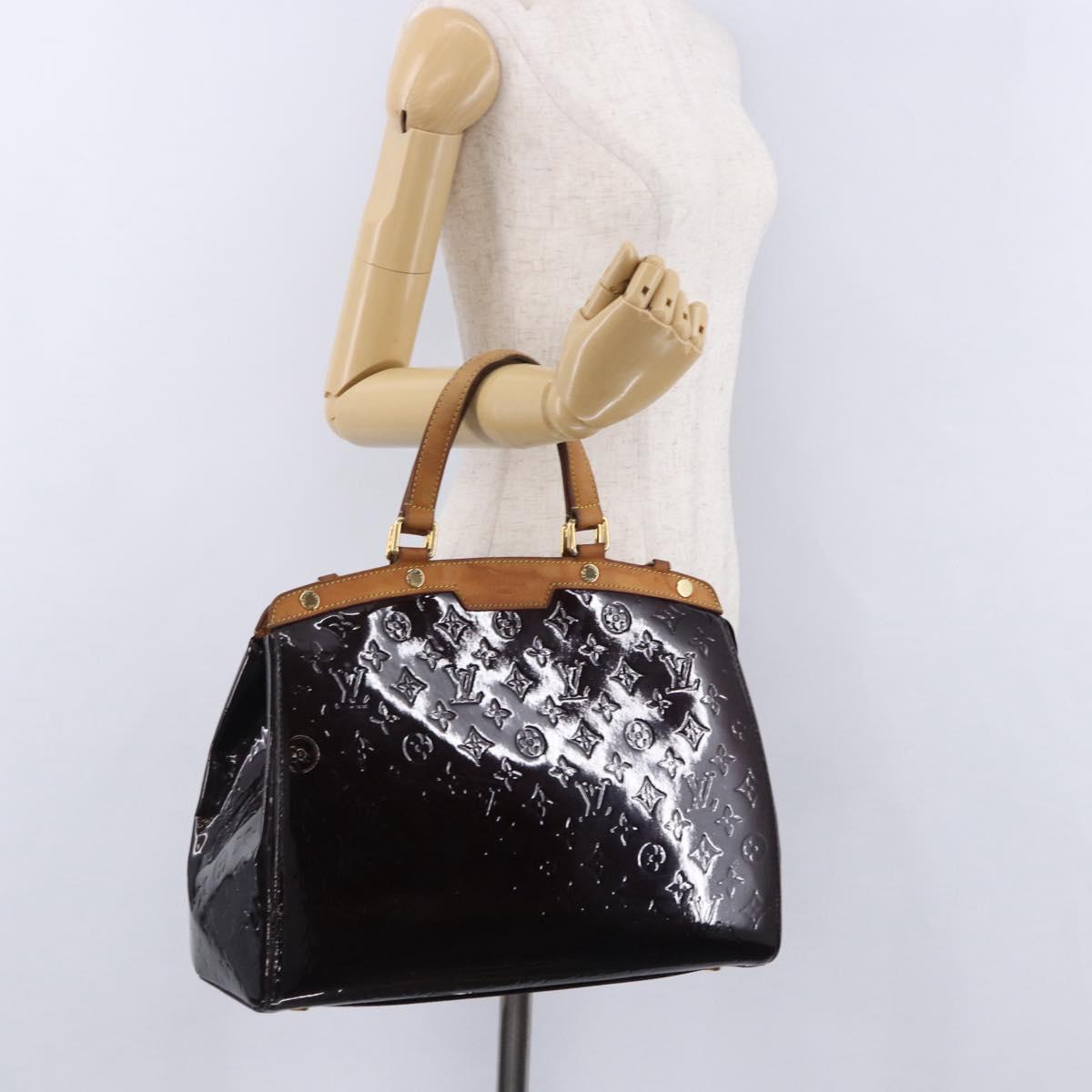 LOUIS VUITTON Monogram Vernis Blair GM Hand Bag Amarante M91616 LV Auth 194988
