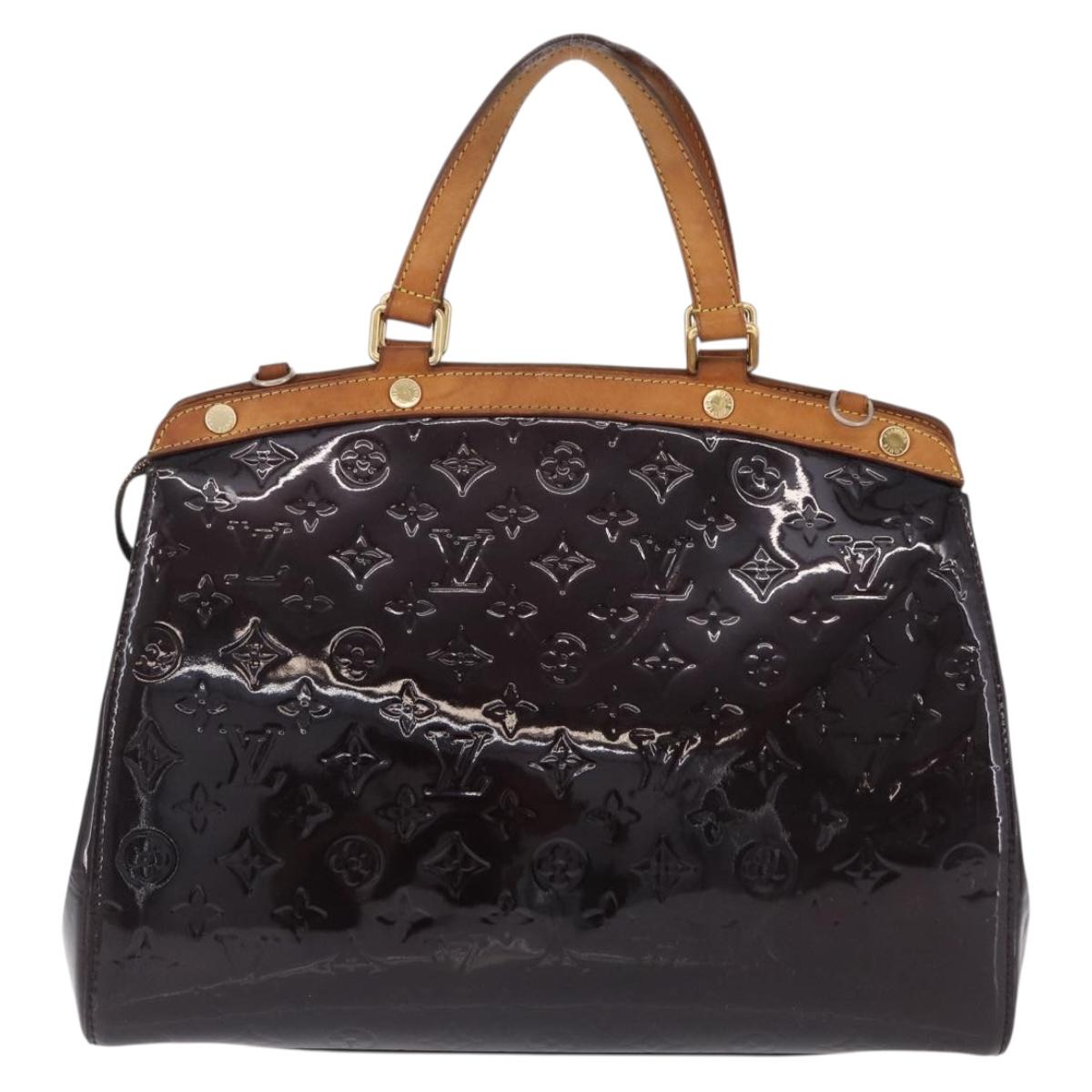 LOUIS VUITTON Monogram Vernis Blair GM Hand Bag Amarante M91616 LV Auth 194988