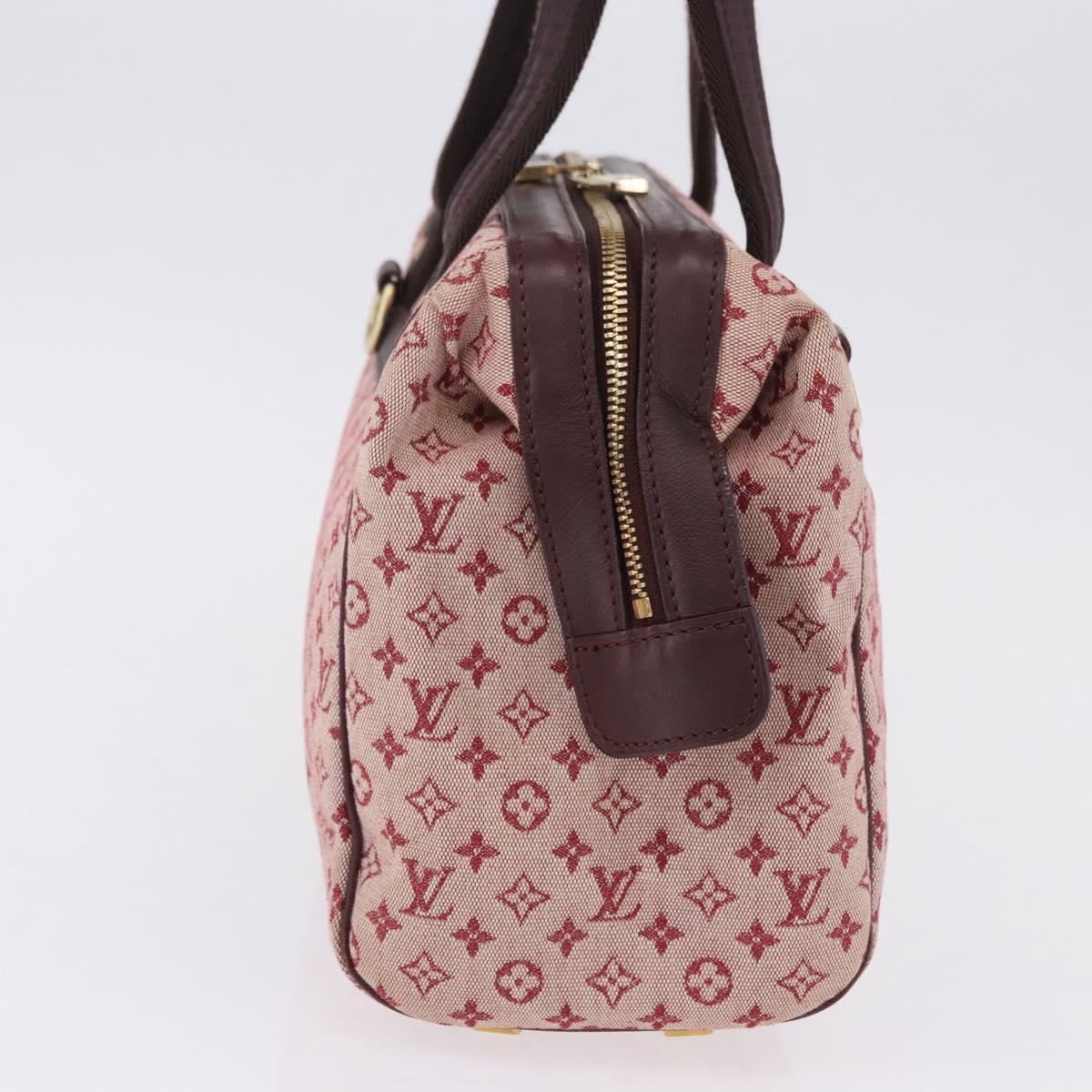 LOUIS VUITTON Monogram Mini Josephine PM Hand Bag Red M92216 LV Auth 194993
