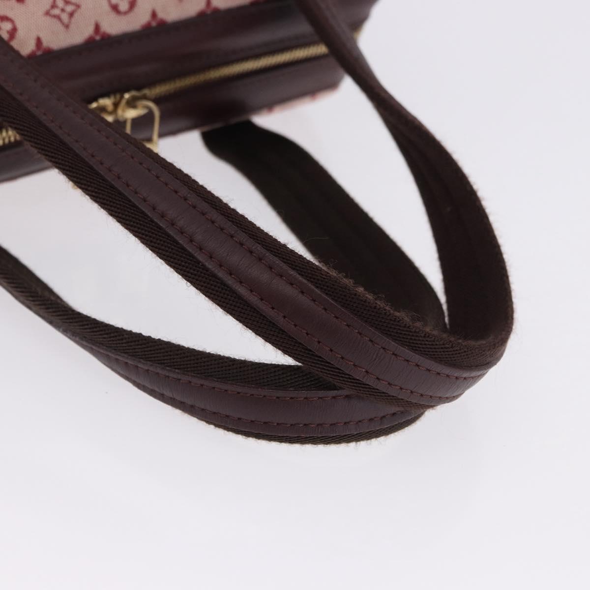 LOUIS VUITTON Monogram Mini Josephine PM Hand Bag Red M92216 LV Auth 194993