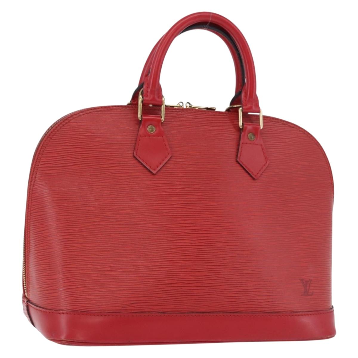 LOUIS VUITTON Epi Alma Hand Bag Castilian Red M52147 LV Auth 194996A