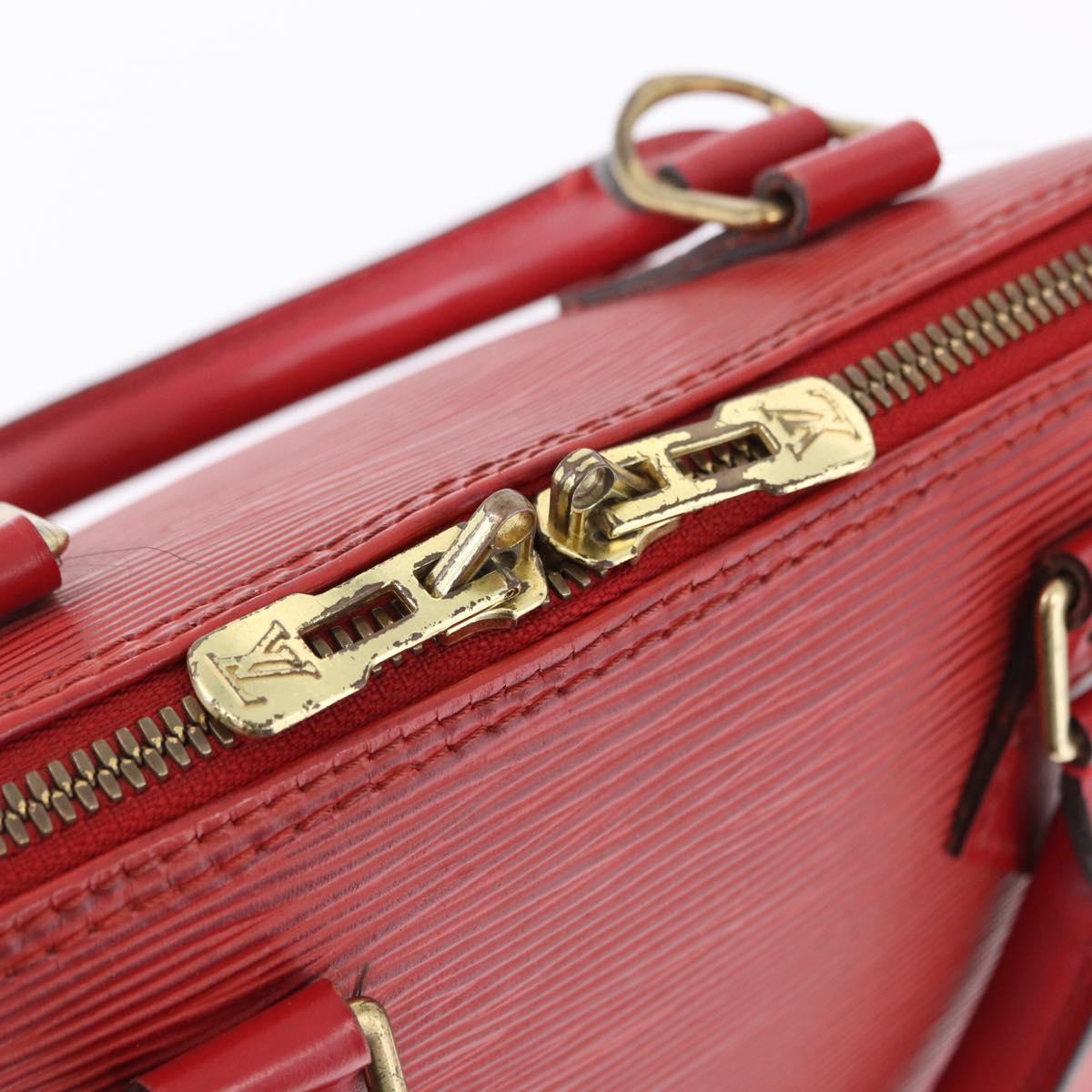 LOUIS VUITTON Epi Alma Hand Bag Castilian Red M52147 LV Auth 194996A