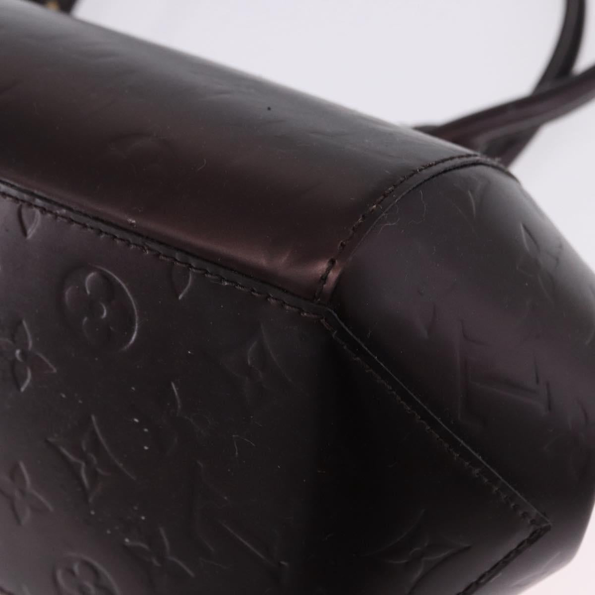 LOUIS VUITTON Vernis Sherwood PM Shoulder Bag Amarante M91493 LV Auth 194997
