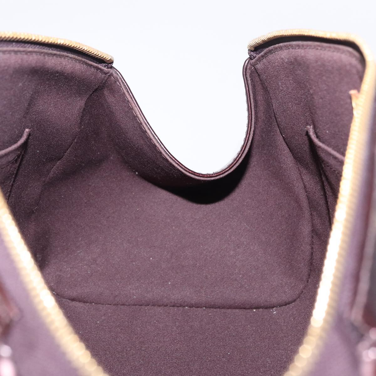 LOUIS VUITTON Vernis Sherwood PM Shoulder Bag Amarante M91493 LV Auth 194997