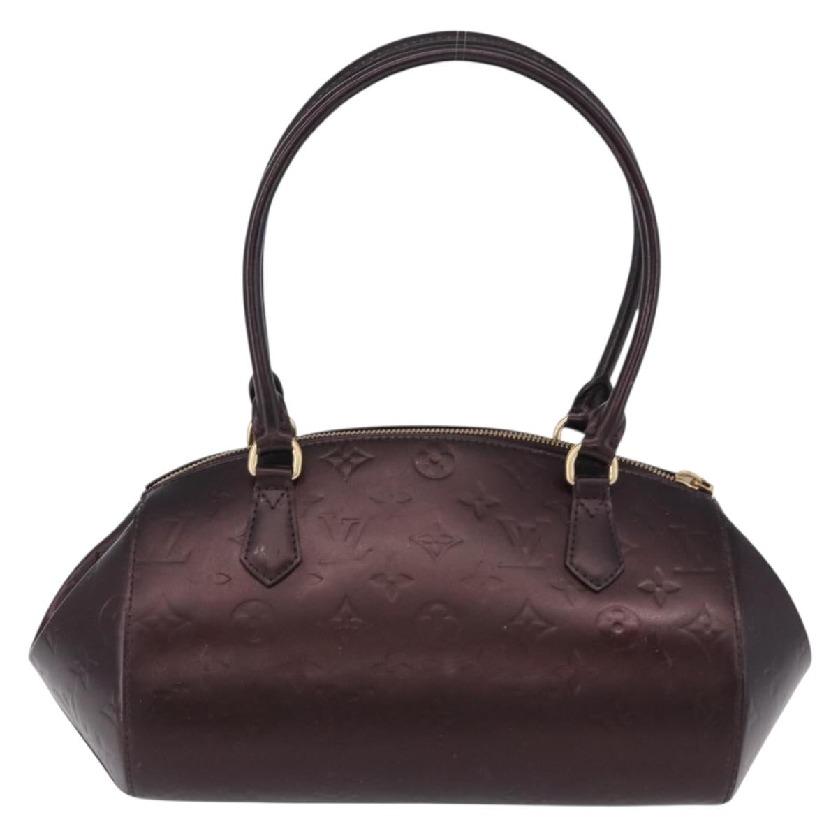 LOUIS VUITTON Vernis Sherwood PM Shoulder Bag Amarante M91493 LV Auth 194997