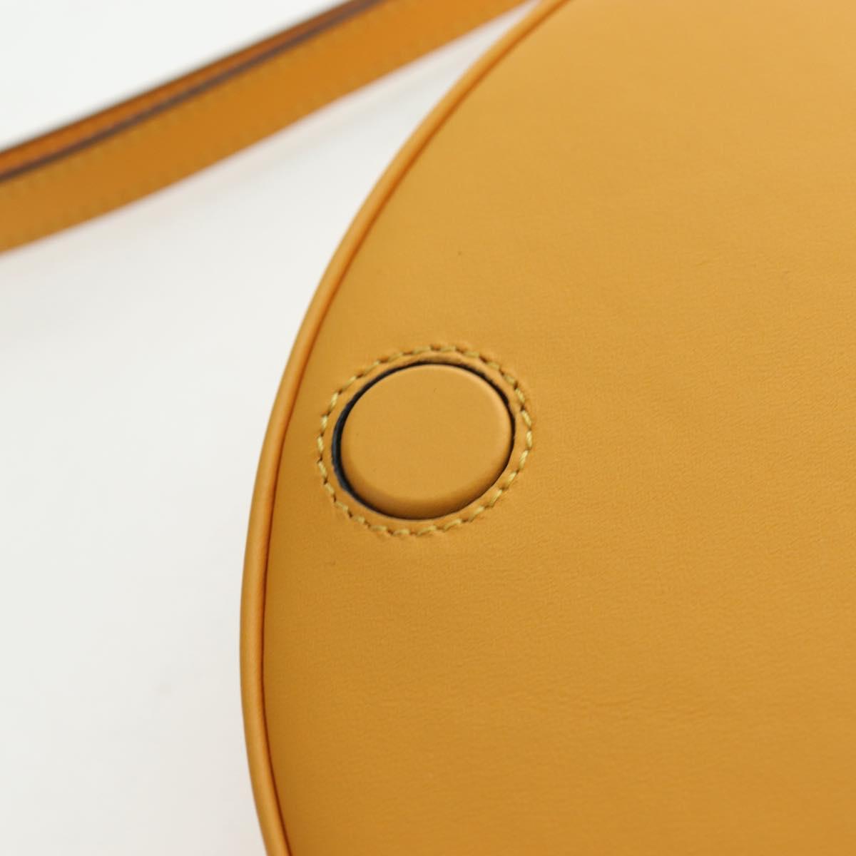 LOEWE Ken Price Collaboration La Palme Heel Bag Leather Yellow Auth 194998M