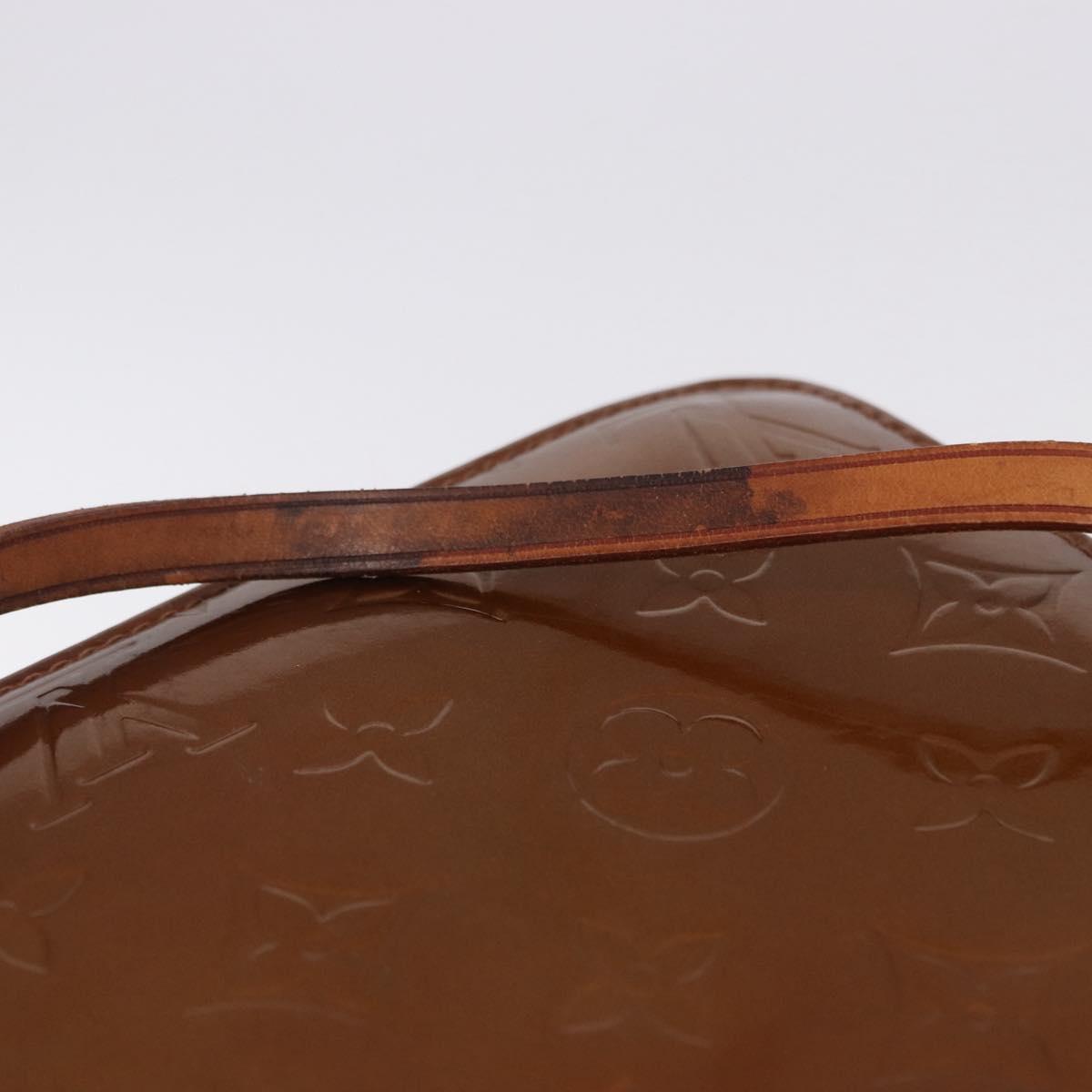 LOUIS VUITTON Monogram Vernis Lexington Pouch Bronze M91133 LV Auth 195015