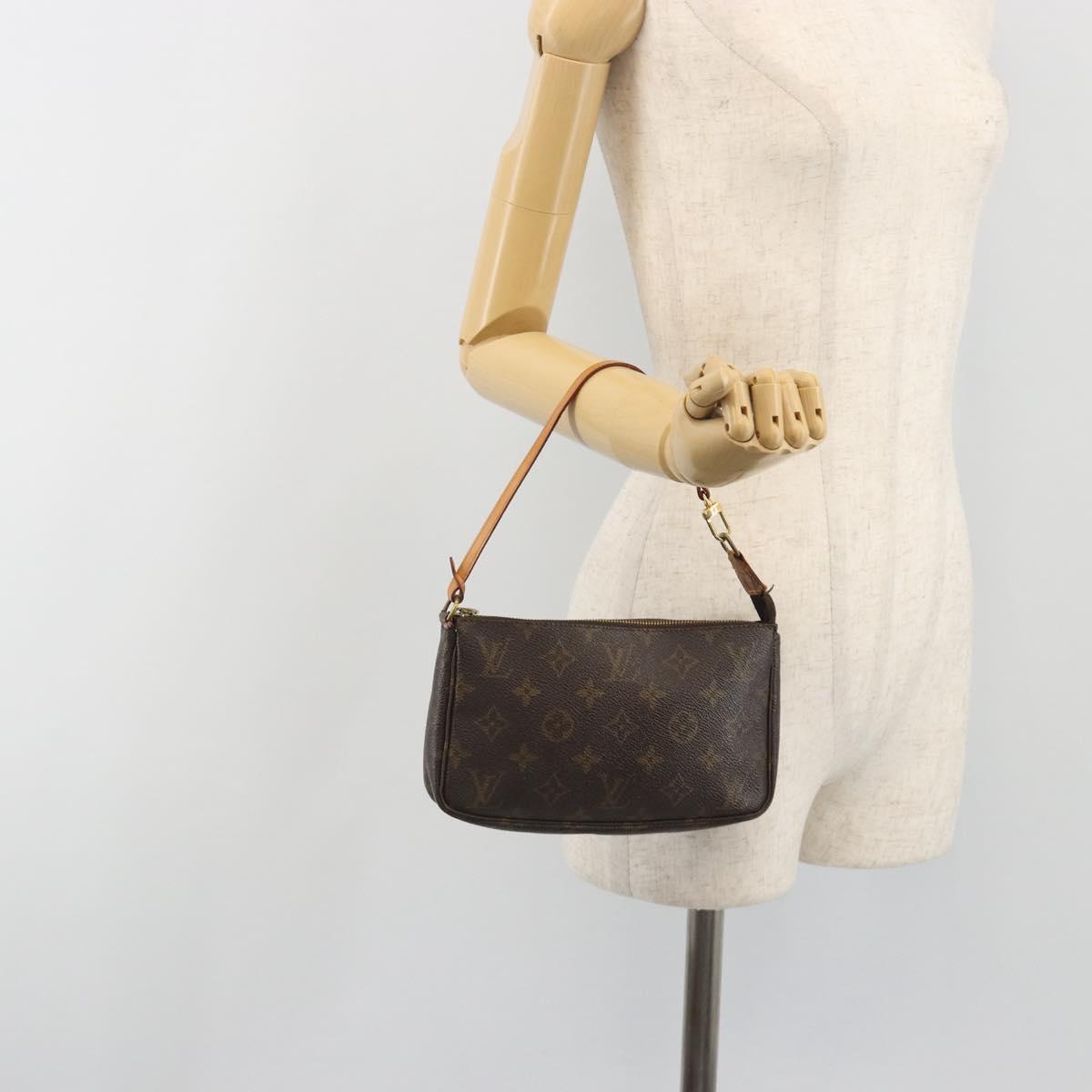 LOUIS VUITTON Monogram Pochette Accessoires Pouch M51980 LV Auth 195016