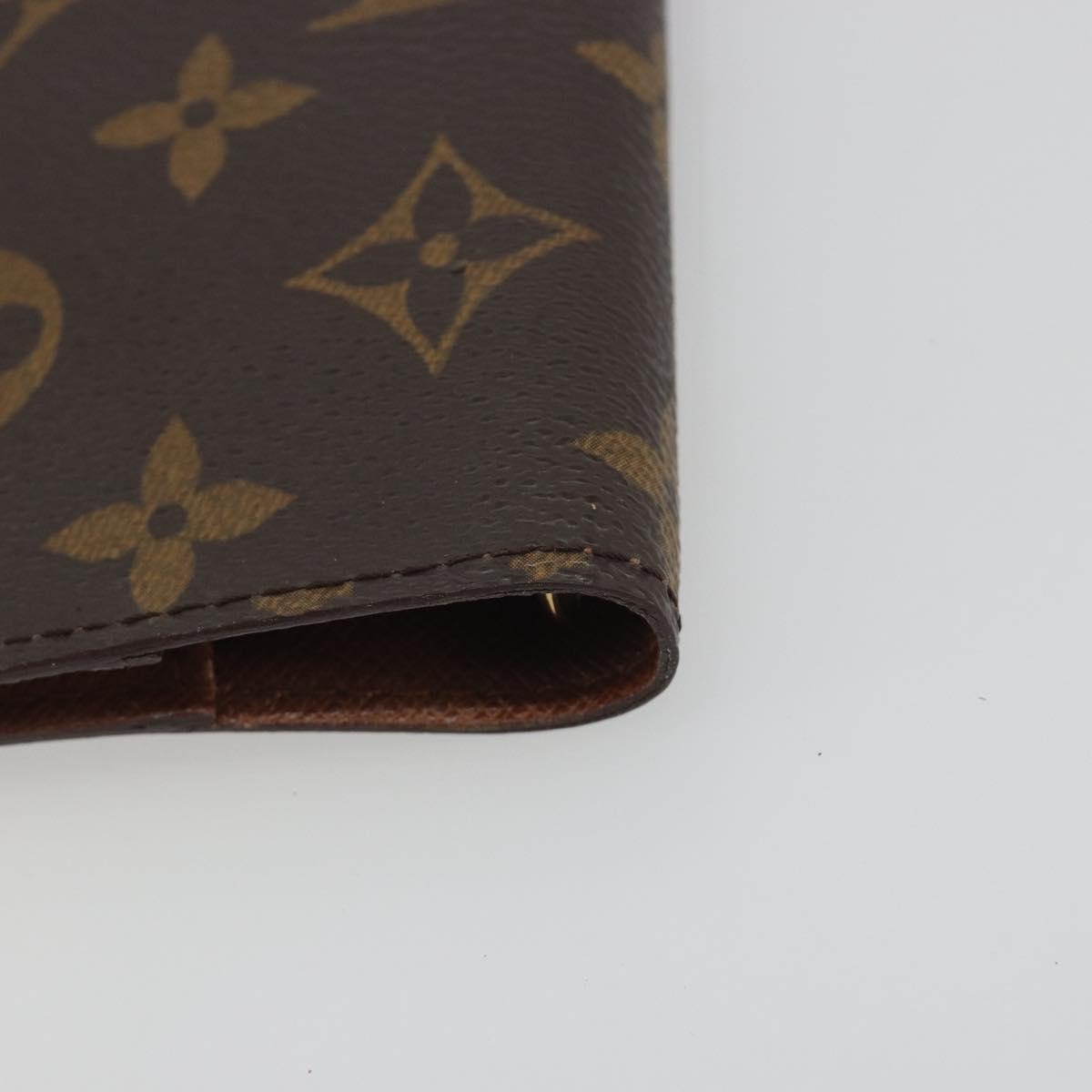 LOUIS VUITTON Monogram Agenda PM Day Planner Cover R20005 LV Auth 195017