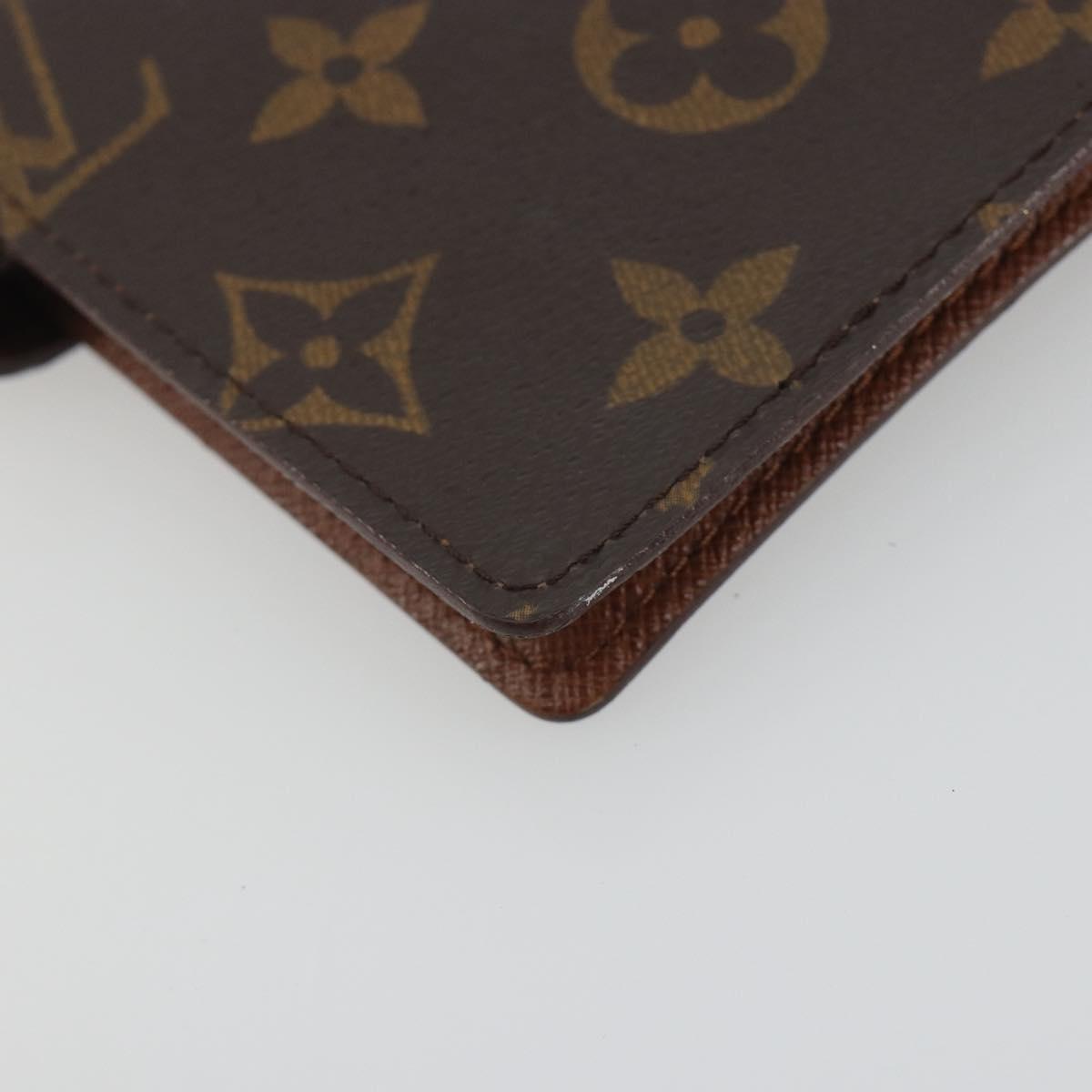 LOUIS VUITTON Monogram Agenda PM Day Planner Cover R20005 LV Auth 195017