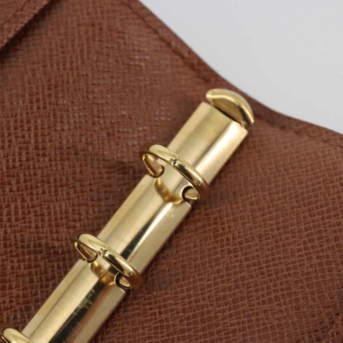 LOUIS VUITTON Monogram Agenda PM Day Planner Cover R20005 LV Auth 195017
