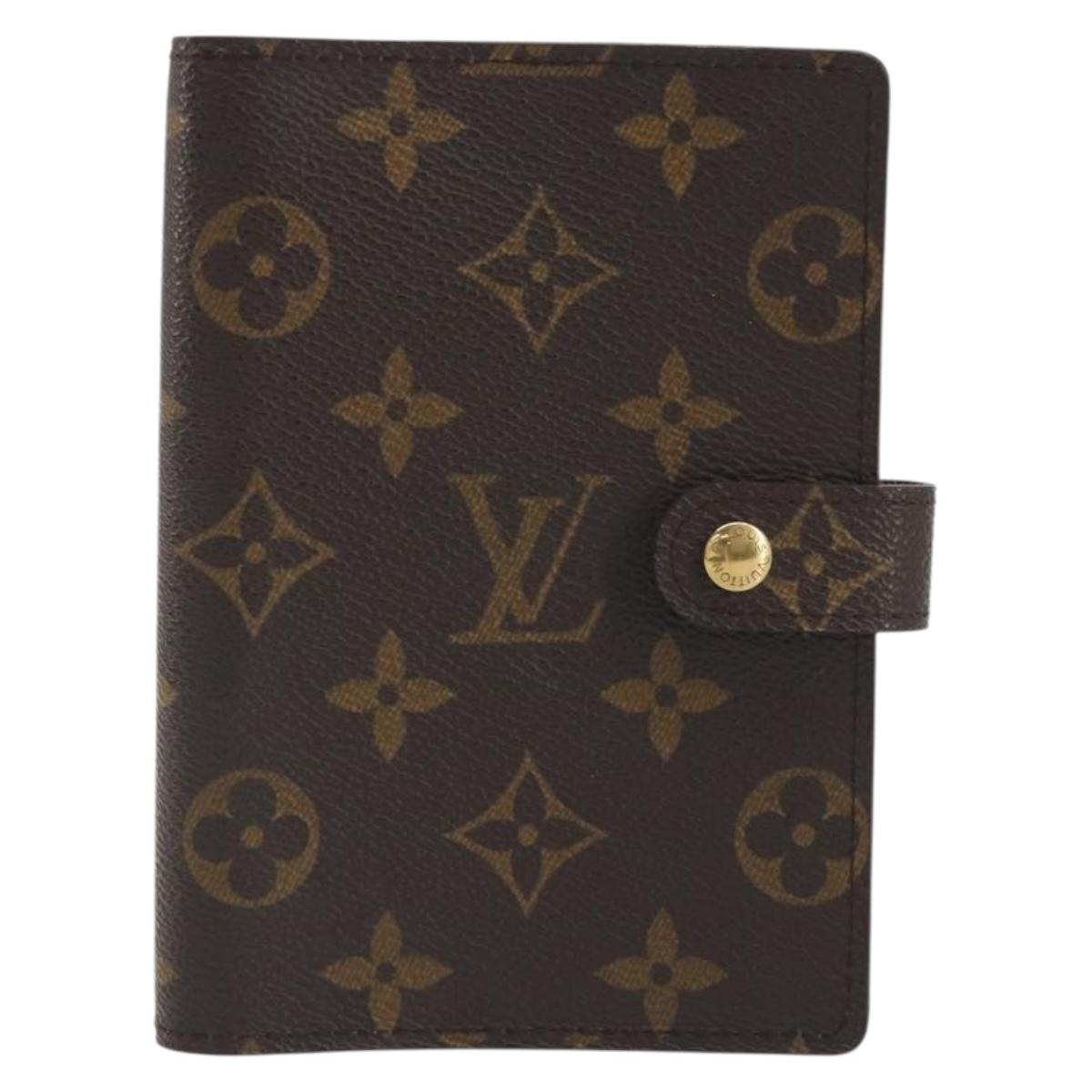 LOUIS VUITTON Monogram Agenda PM Day Planner Cover R20005 LV Auth 195017