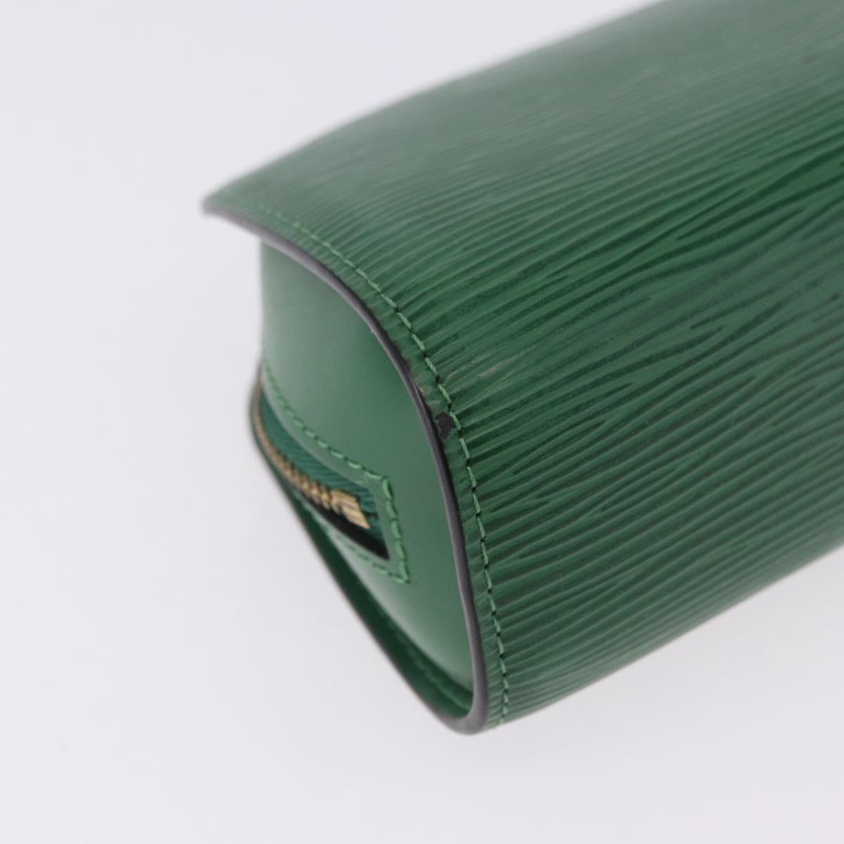 LOUIS VUITTON Epi Dauphine PM Pouch Green M48444 LV Auth 195021