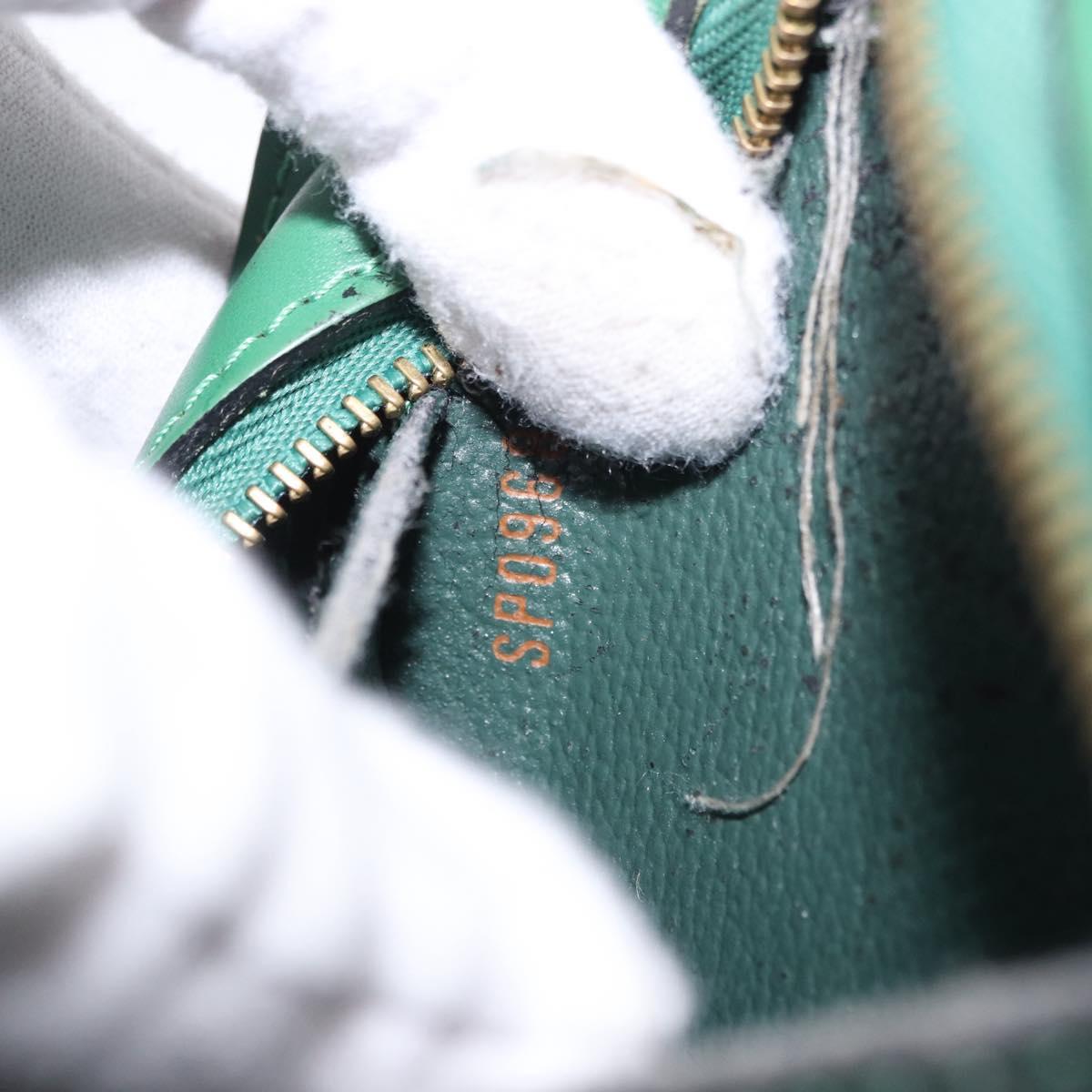LOUIS VUITTON Epi Dauphine PM Pouch Green M48444 LV Auth 195021