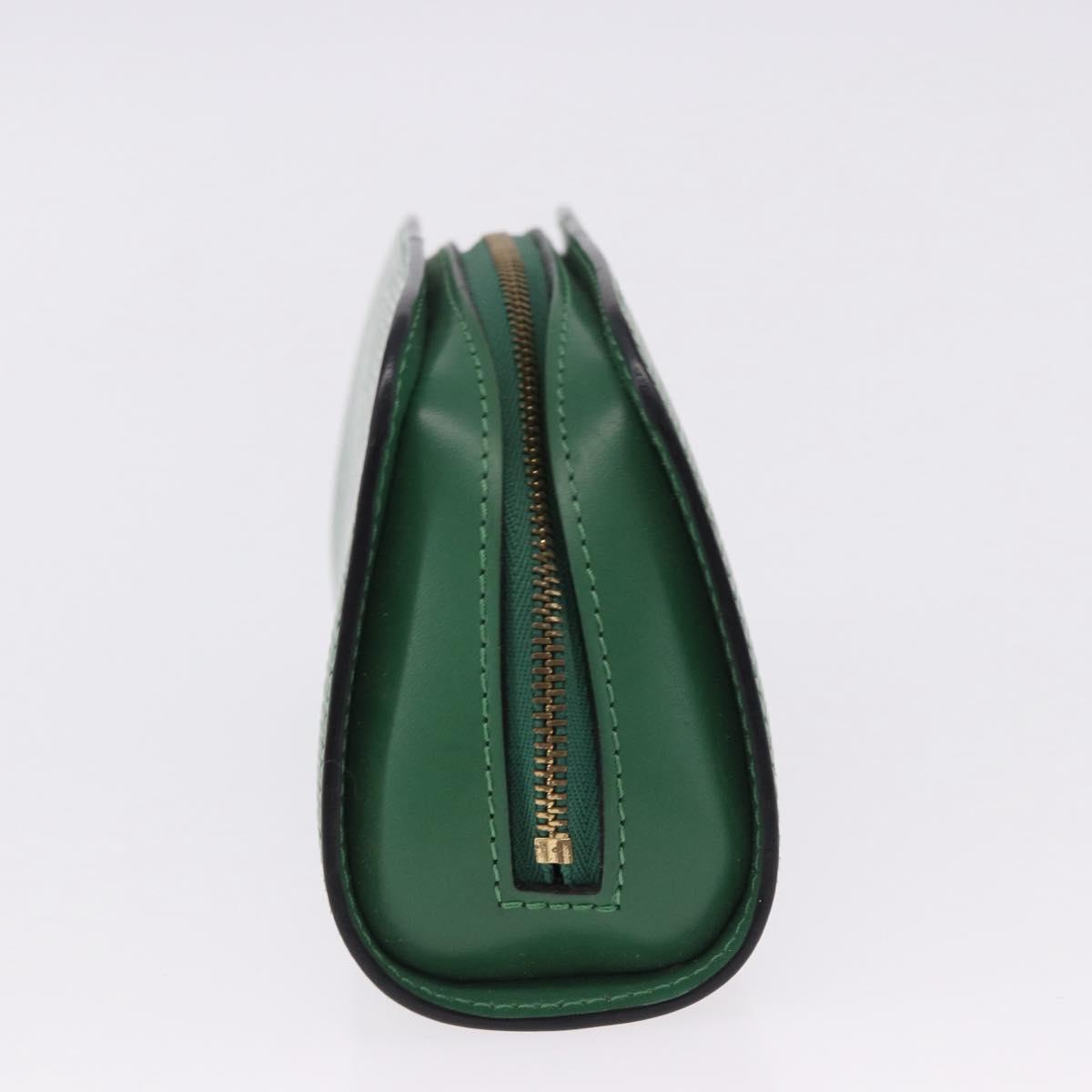 LOUIS VUITTON Epi Dauphine PM Pouch Green M48444 LV Auth 195021