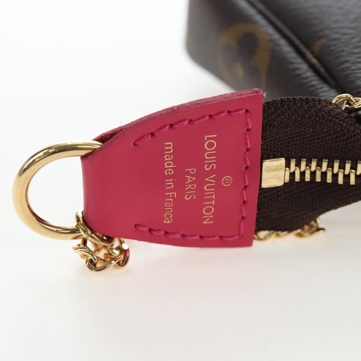 LOUIS VUITTON Monogram Vivienne Mini Pochette Accessoires M69752 LV Auth 195027M