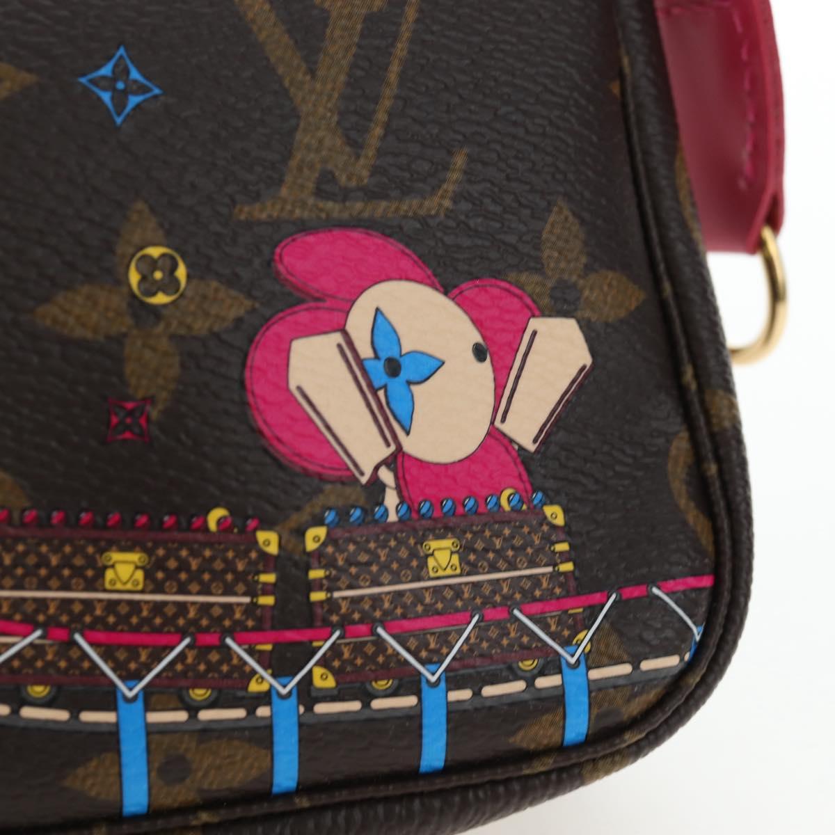 LOUIS VUITTON Monogram Vivienne Mini Pochette Accessoires M69752 LV Auth 195027M