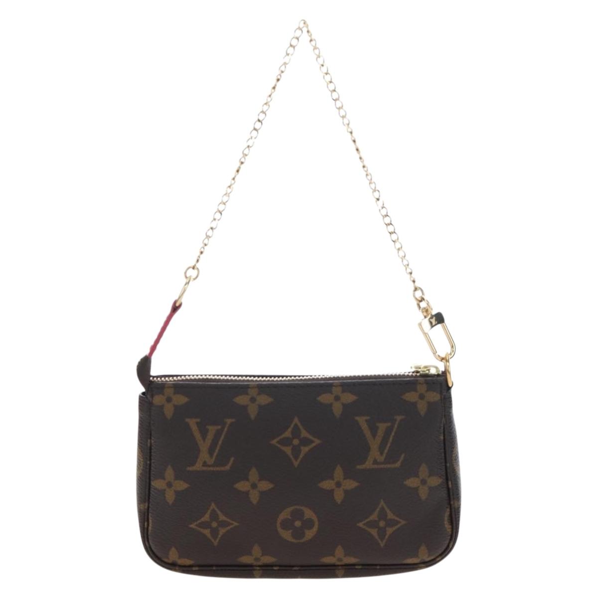 LOUIS VUITTON Monogram Vivienne Mini Pochette Accessoires M69752 LV Auth 195027M